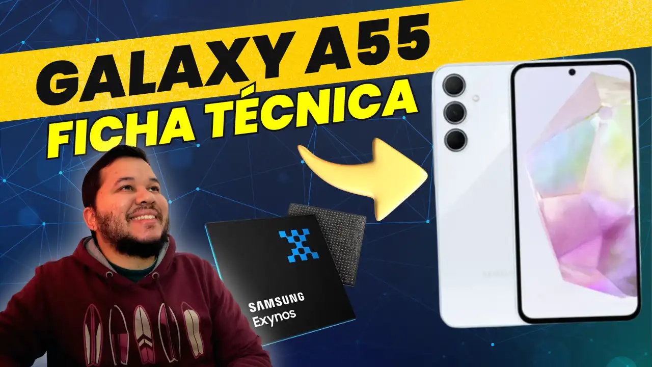 galaxy a55 é bom vale a pena ficha técnica