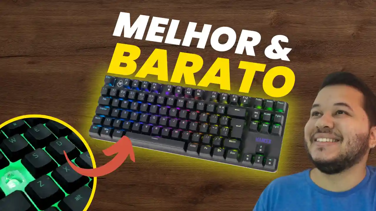 TOP 5 MELHORES Teclados Mecânicos BONS E BARATOS! Melhor custo-benefício